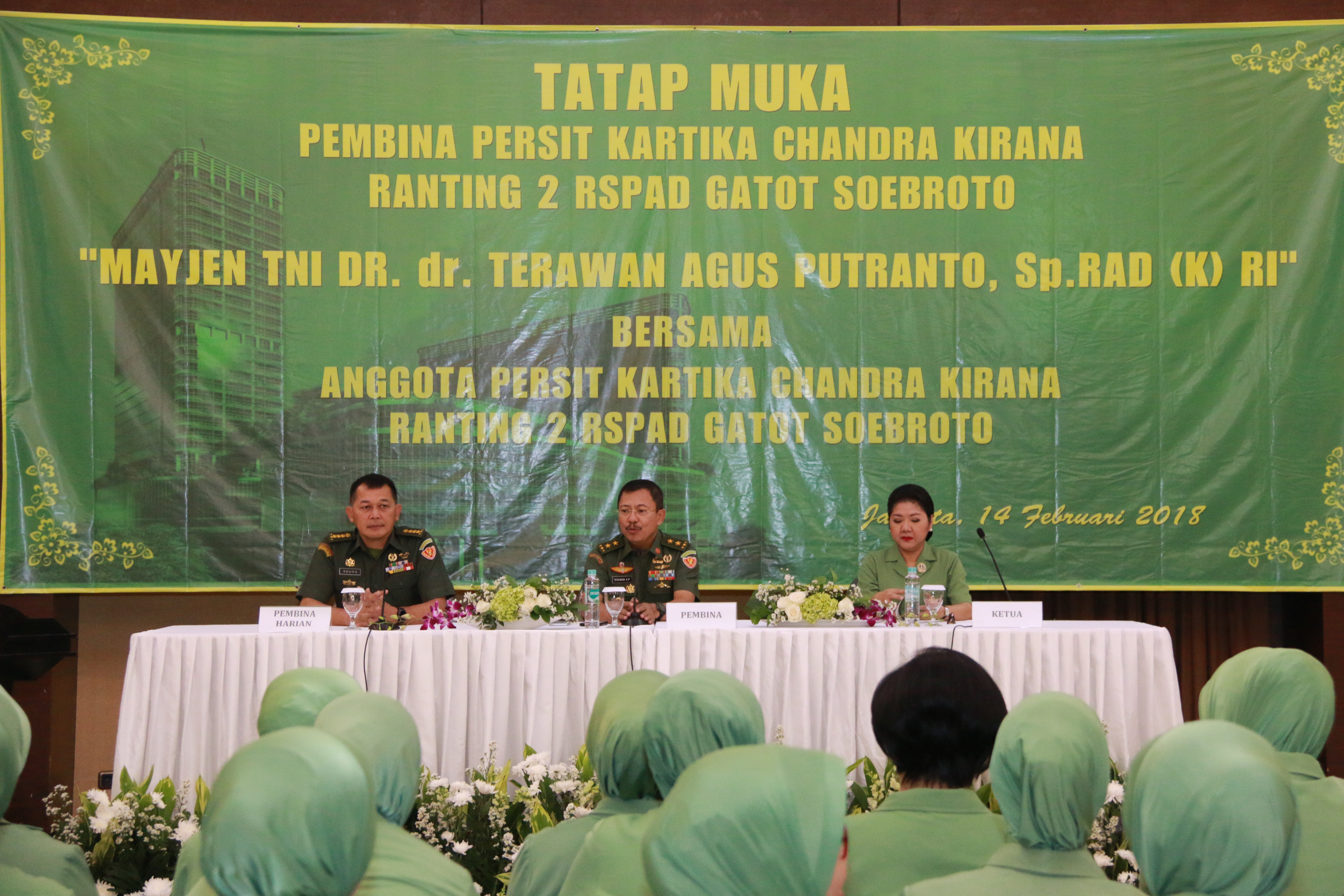 TATAP MUKA KEPALA RSPAD GATOT SOEBROTO SELAKU PEMBINA PERSIT KARTIKA CHANDRA KIRANA